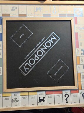 Monopoly Luxury Maple Wooden Board Open Nox